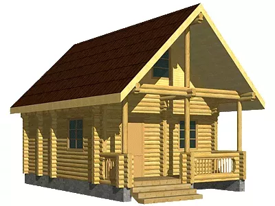 Projekt drewnianego domu 1